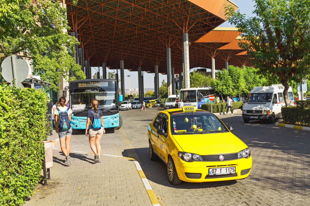 Taxi in Antalya in Turkey (Editorial)