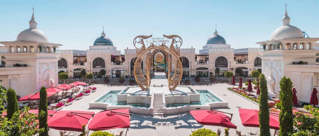 water slides the land of legends antalya belek