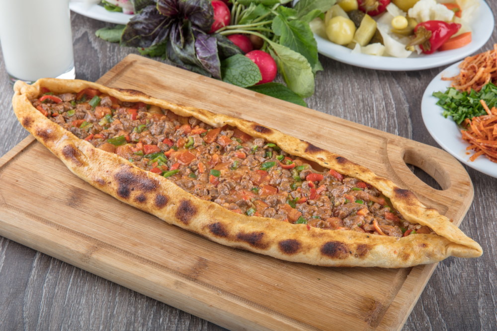 Traditional turkish baked dish pide